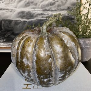 7”x7” Rustic Green Foam Fall Pumpkin Farmhouse Style Decor